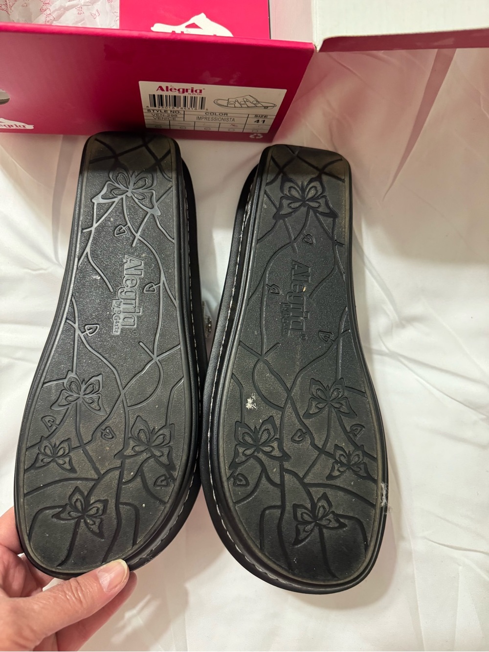 Alegria Venice Sandals Size 41 Impressionista Comfort Walking Slides EUC - Picture 7 of 7